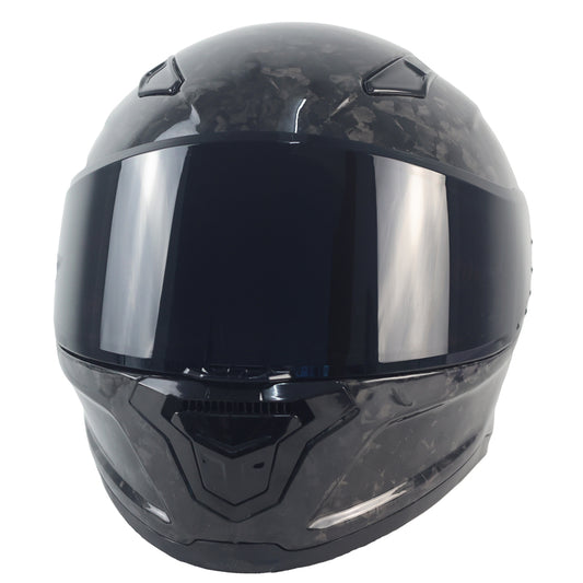 Carbon Fiber Motorcycle Helmet, Full-Face Design, Customizable Lenses, Lightweight, Protective, Helmet Supplier