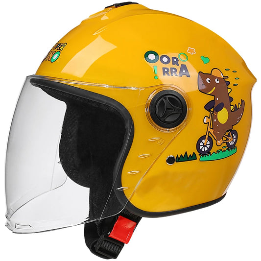 Durable Polycarbonate Motorcycle Helmet Designed for Kids Long-Term Use Protection