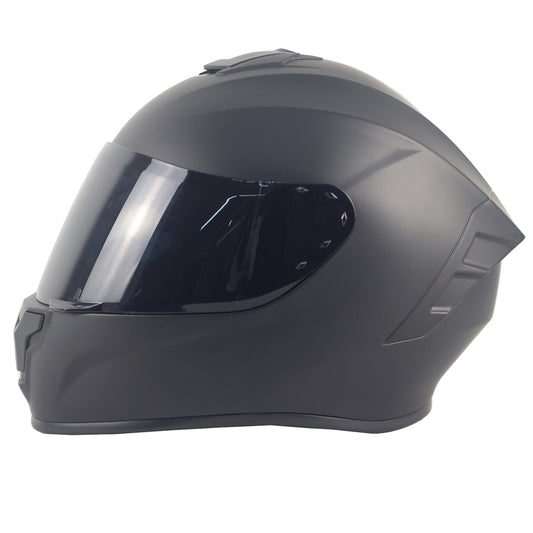 Tawny Glasses Motorcycle Helmets Full Face Helmet with Anti-Fog Lens and Breath Deflector