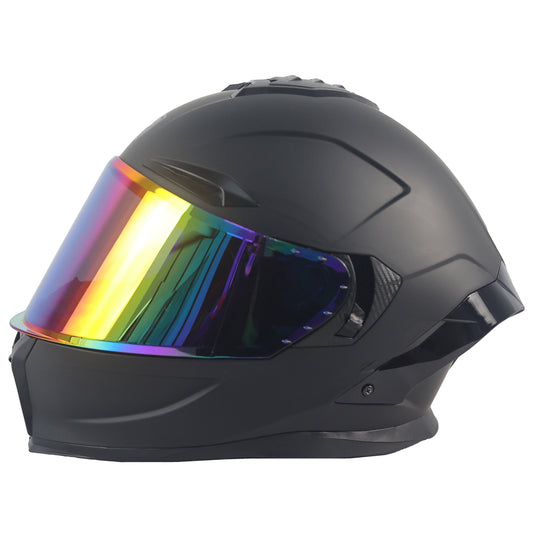 colorful Full-Face Anti-Fog Motorcycle And Street Bike Helmet with Stylish Colored Lenses Direct Sale From Manufacturer OEM Private Label Available