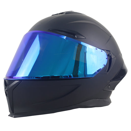 Vibrant Full-Face Motorcycle Helmet, Anti-Fog Technology, DOT Certified with OEM Warranty