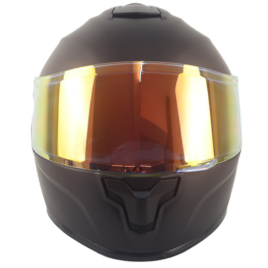 Bright Custom Aurora Red Full-Face Motorcycle Helmet, Anti-Fog, High DOT Certification, OEM Warranty