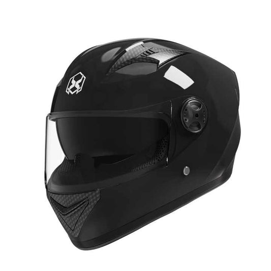 Durable Protective Classic Cool Full Face Motorcycle Helmet Solid Bright Black