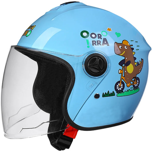 Durable Polycarbonate Motorcycle Helmet Designed for Kids Long-Term Use Protection