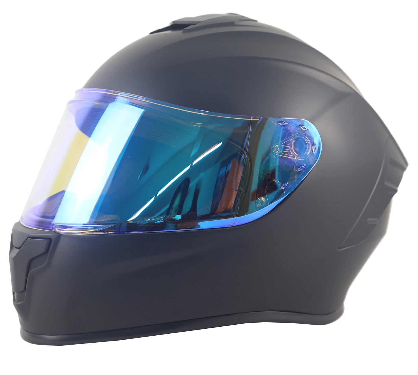 ABS Full Face Motorcycle Helmet with Quick Release Feature