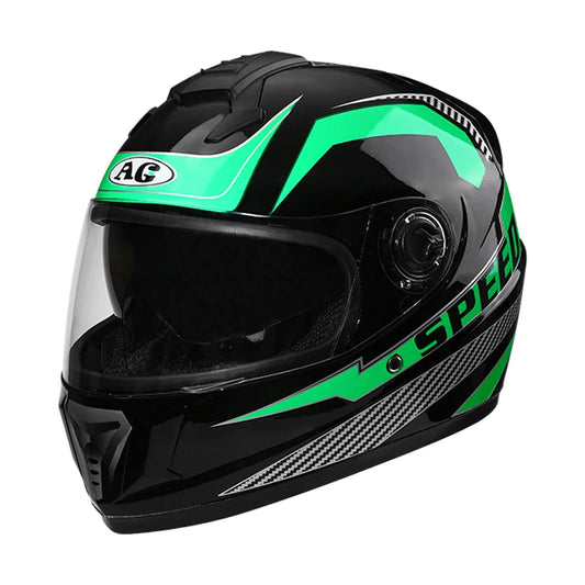 Stylish Full Face Motorcycle Helmet with Dual Visors Advanced Safety Technology