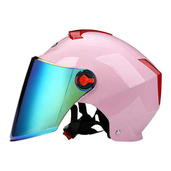 New ABS Safety Half Face Flip Helmet Motorcycle