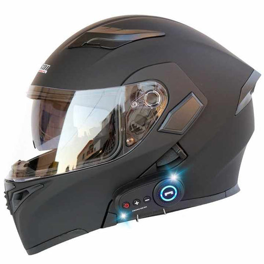 Windproof Fog-Proof Warm Motorcycle Helmet Full Face Electronic Bike Motorcycle Helmet With Adjustable Vents