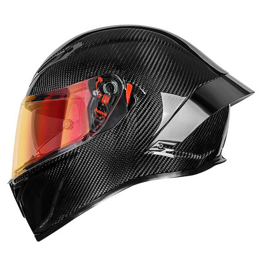 Lightweight Carbon Fiber Predator Design Motorcycle Helmet Custom Full Face with Dual Visor Crash Helmets
